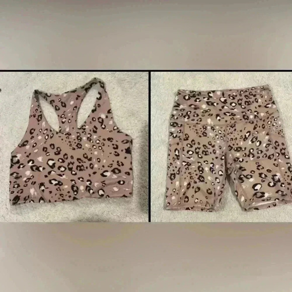Zella Biker Shorts and matching sports bra - Picture 1 of 3